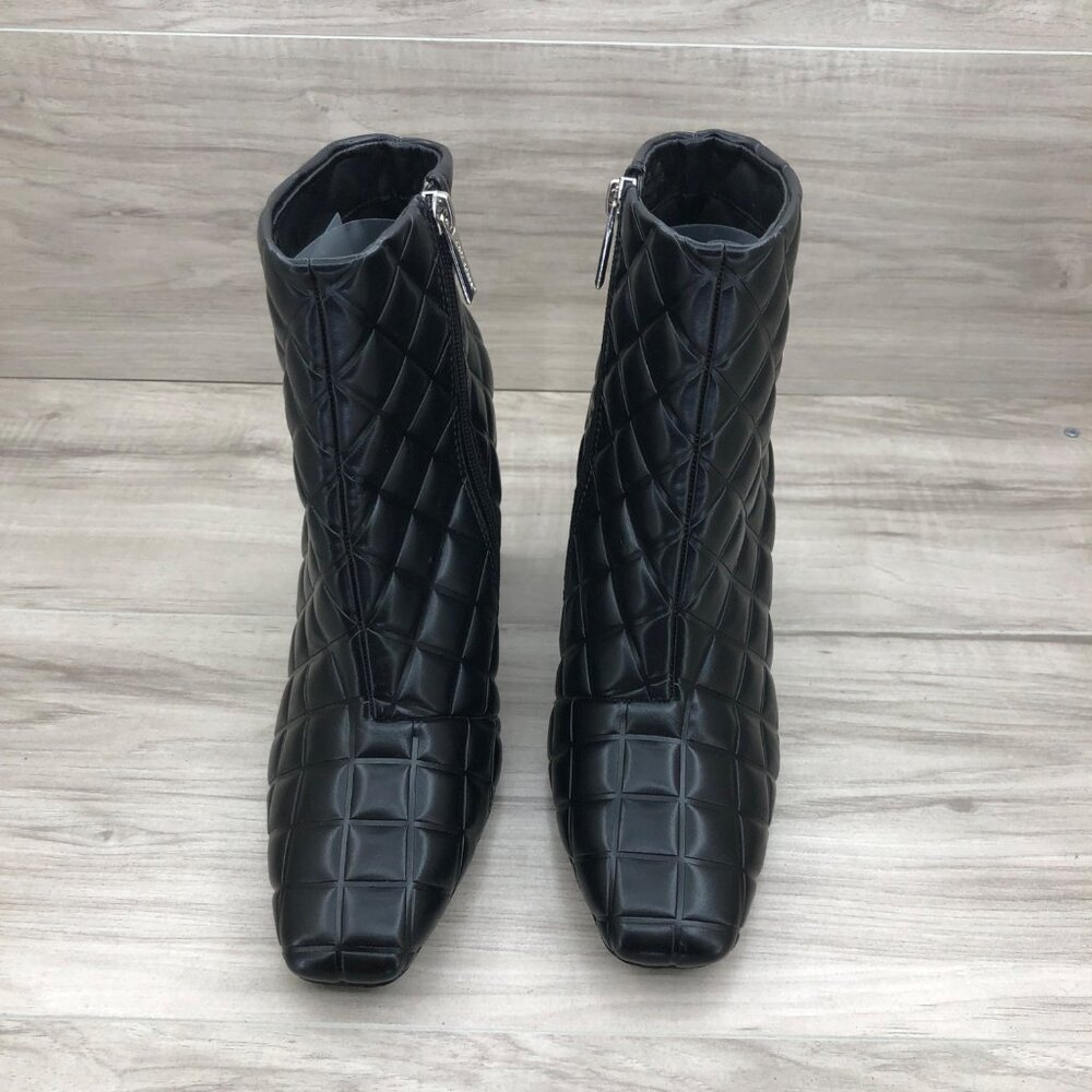 Cape Robbin Ankle Boots Womens 9 Black Quilted Zip Booties - Picture 7 of 11